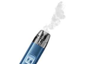 Dampf kommt aus einer Vape.