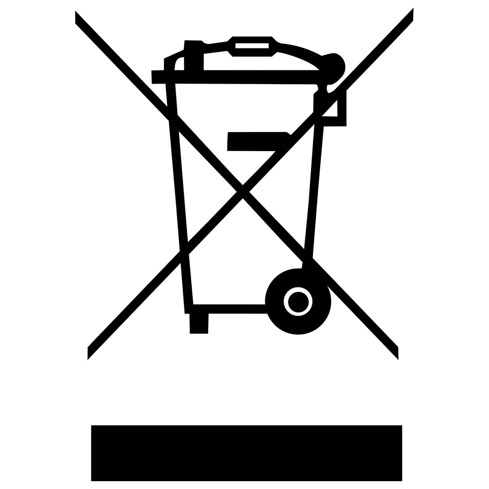 Bedeutung des Symbols der durchgestrichenen M&uuml;lltonne