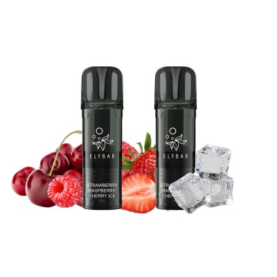 ELFBAR 600 Prefilled Pod x 2 - Strawberry Raspberry Cherry Ice