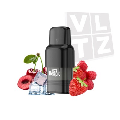 VLTZ flex Pro Pre-filled Pod - Strawberry Raspberry Cherry Ice - 1.6%