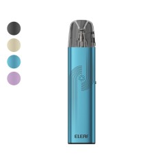 The Eleaf iVeni Lite in Light Blue, displayed next to four colour swatches representing the full range of available options: black, creamy white, light blue, and light purple.