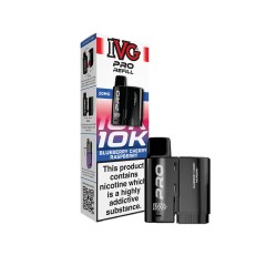IVG Pro 12 Blueberry Cherry Raspberry
refill next to box on a white background