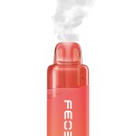 Feoba Nova device producing vapour close up