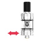 Arc GT2 tank with arrow showing airflow adjustment on a white background.