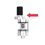 Arc GT2 tank with red arrow showing top fill mechanism on a white background. 