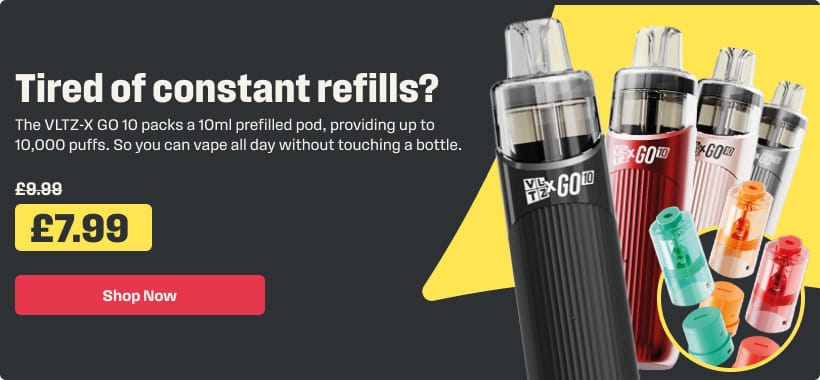 Shop the VLTZ-X GO 10 kit with 20% off for a Limited Time Only