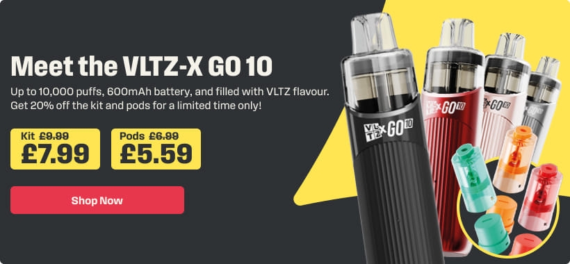 Shop the VLTZ-X GO 10 kit with 20% off for a Limited Time Only