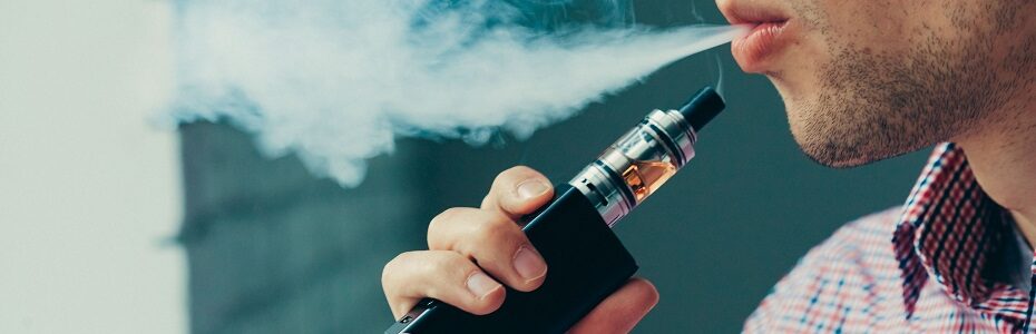 Man vaping