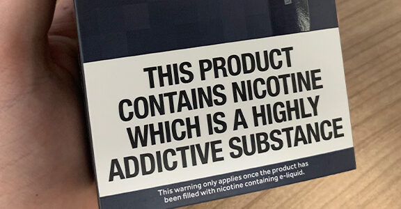 vaping health warning