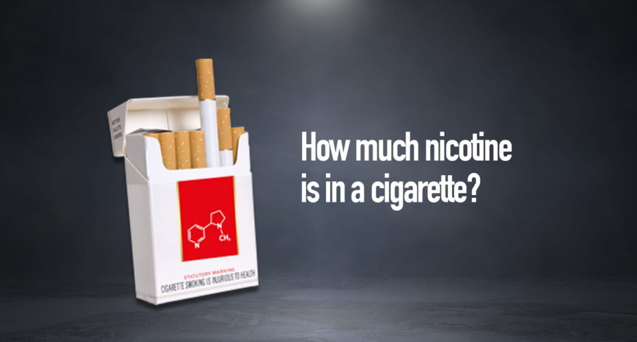 How much nicotine is in a cigarette?