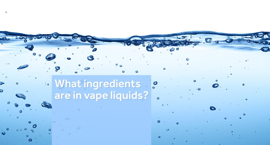 what ingredients are in vape liquids article