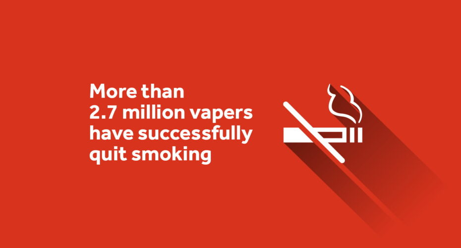 more than 2 million vapers have successfully quit smoking
