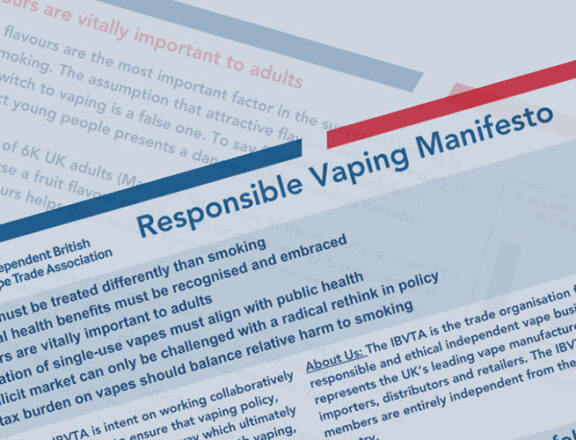 ibvta launches responsible vaping manifesto