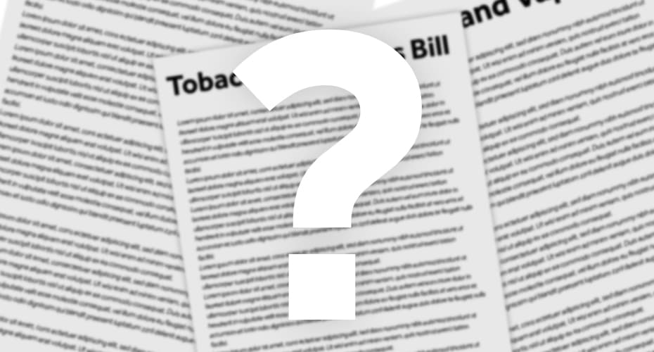 tobacco and vapes bill